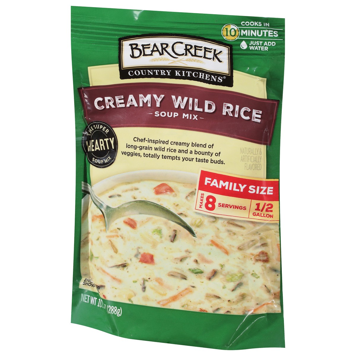 slide 3 of 9, Bear Creek Country Kitchens Creamy Wild Rice Soup Mix Family Size 10.1 oz, 10.1 oz