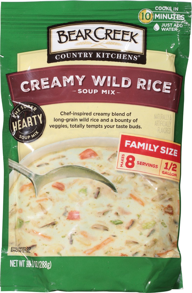 slide 6 of 9, Bear Creek Country Kitchens Creamy Wild Rice Soup Mix Family Size 10.1 oz, 10.1 oz