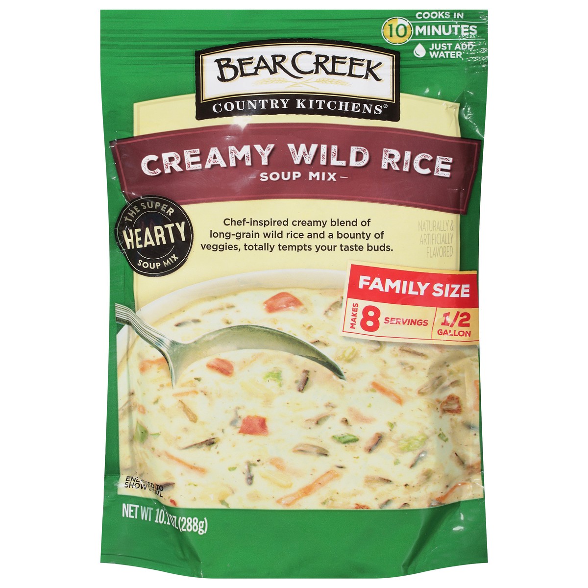 slide 1 of 9, Bear Creek Country Kitchens Creamy Wild Rice Soup Mix Family Size 10.1 oz, 10.1 oz