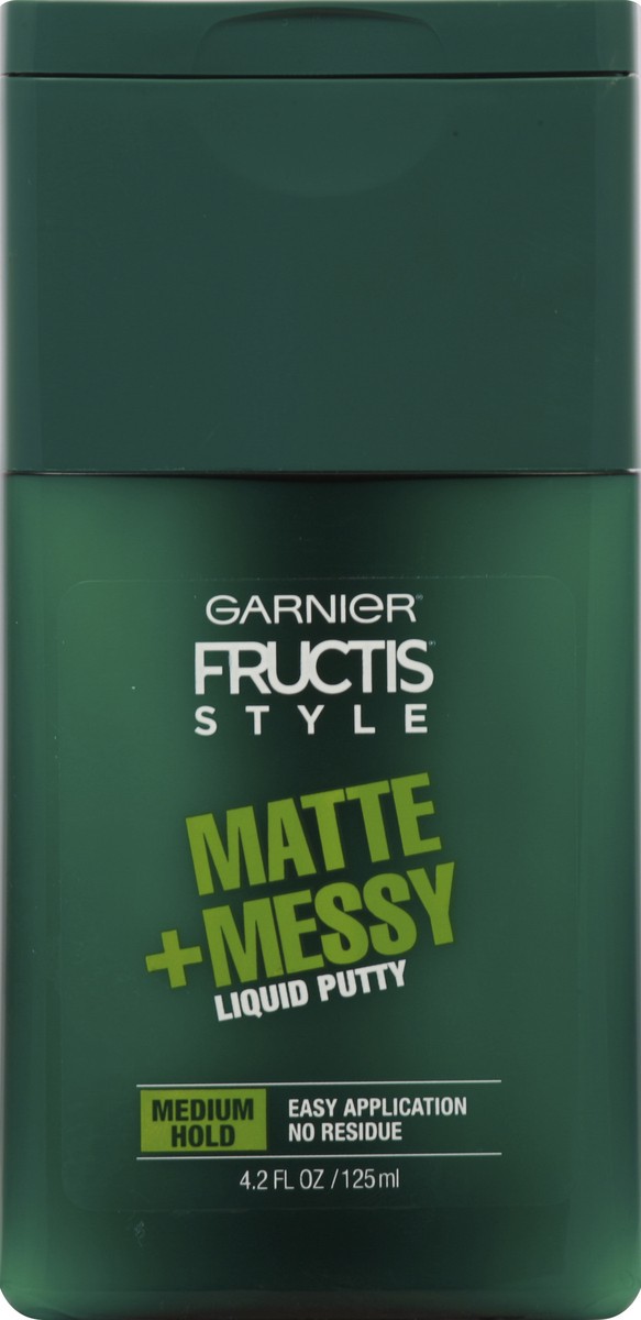 slide 2 of 2, Garnier Fructis Style Matte and Messy Liquid Hair Putty for Men, No Drying Alcohol, 4.2 oz