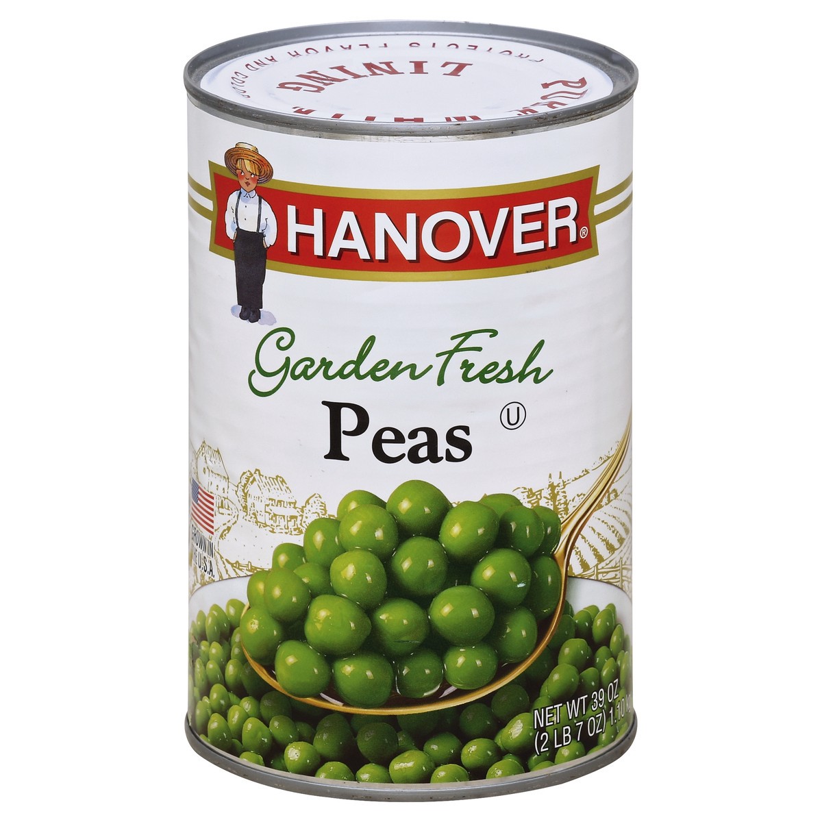 slide 2 of 3, Hanover Peas 39 oz, 39 oz