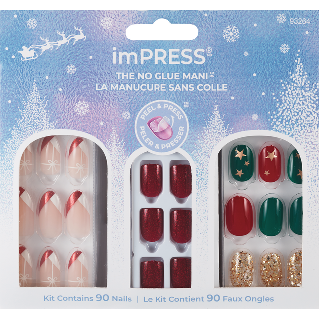 slide 1 of 1, KISS Ks Impress Nails Holiday Gift Set 03-3Pc, 1 ct