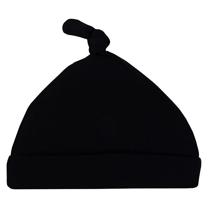 slide 1 of 1, Lamaze Infant Knot Beanie Cap - Black, 1 ct