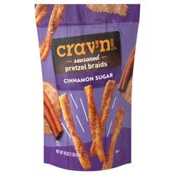 Crav'n Flavor Seasoned Cinnamon Sugar Pretzel Braids 16 oz