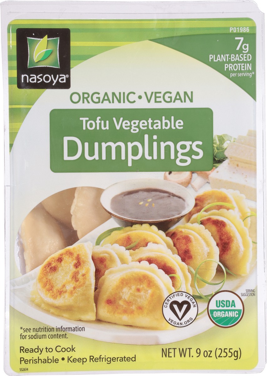 slide 6 of 9, Nasoya Organic Vegan Tofu Vegetable Dumplings - 9oz, 9 oz
