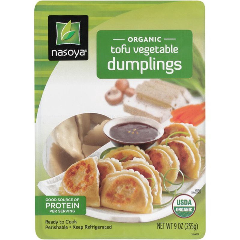 slide 1 of 9, Nasoya Plant-Based Organic Tofu Vegetable Dumplings 9 oz, 9 oz