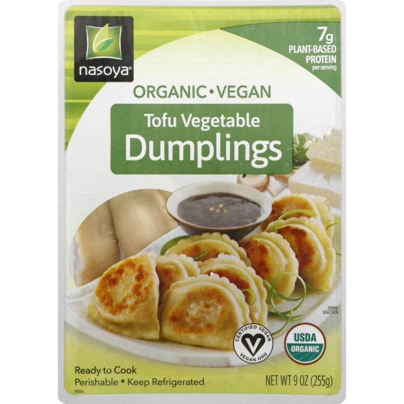 slide 1 of 9, Nasoya Organic Vegan Tofu Vegetable Dumplings - 9oz, 9 oz