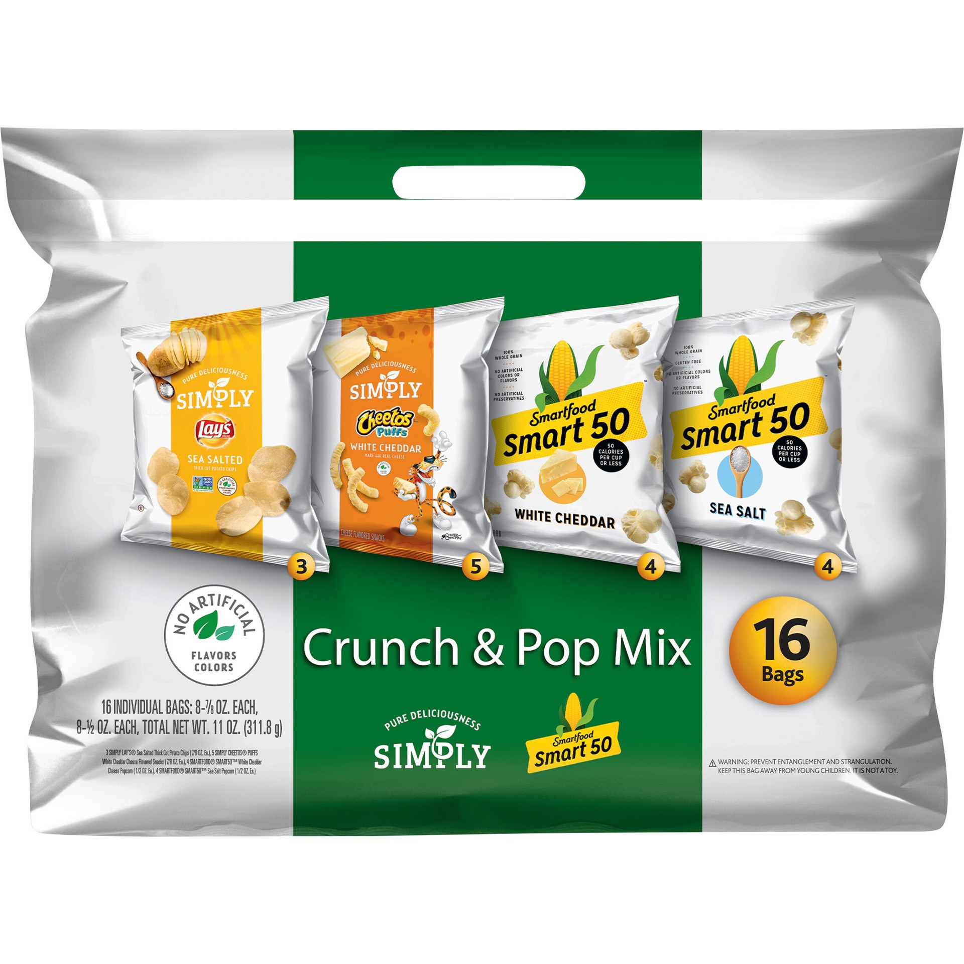 slide 1 of 5, Frito-Lay Snacks Crunch & Pop Mix 11 Oz 16 Count, 11 oz