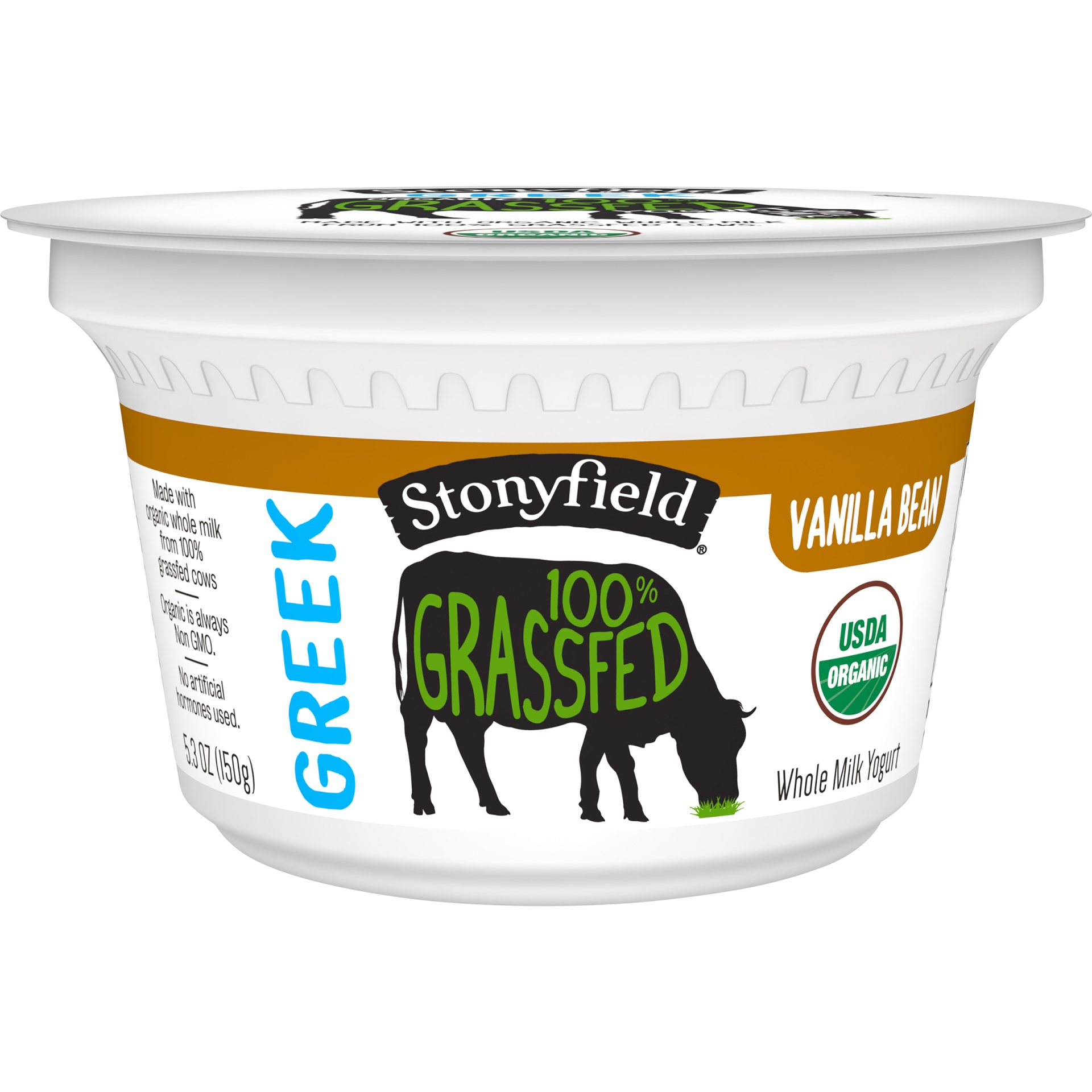 slide 1 of 1, Stonyfield Organic Vanilla Whole Milk Greek Yogurt, 5.3 oz