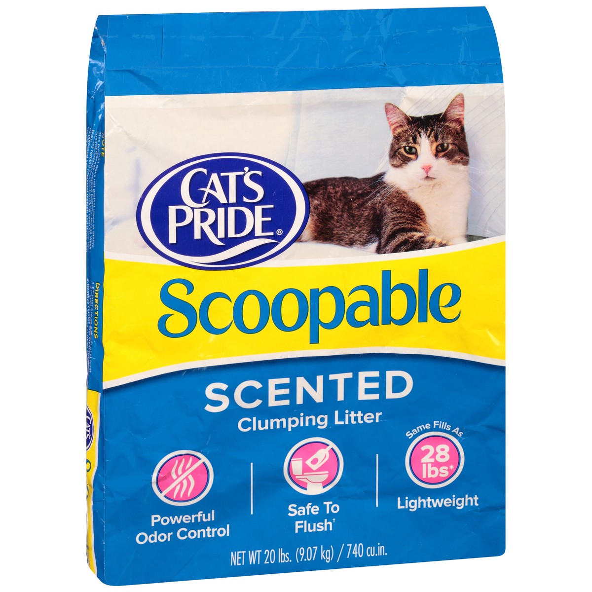 slide 9 of 12, Cat's Pride Scoopable Scented Clumping Litter 20 lbs. Bag, 20 lb