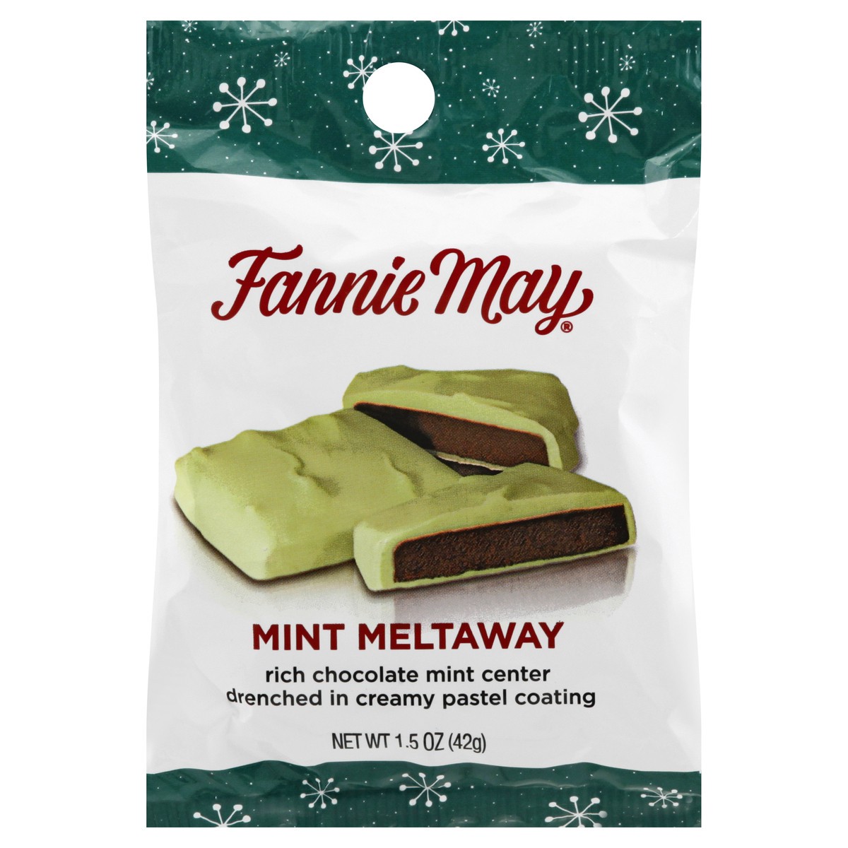 slide 7 of 12, Fannie May Mint Meltaways 1.5 oz, 1.5 oz