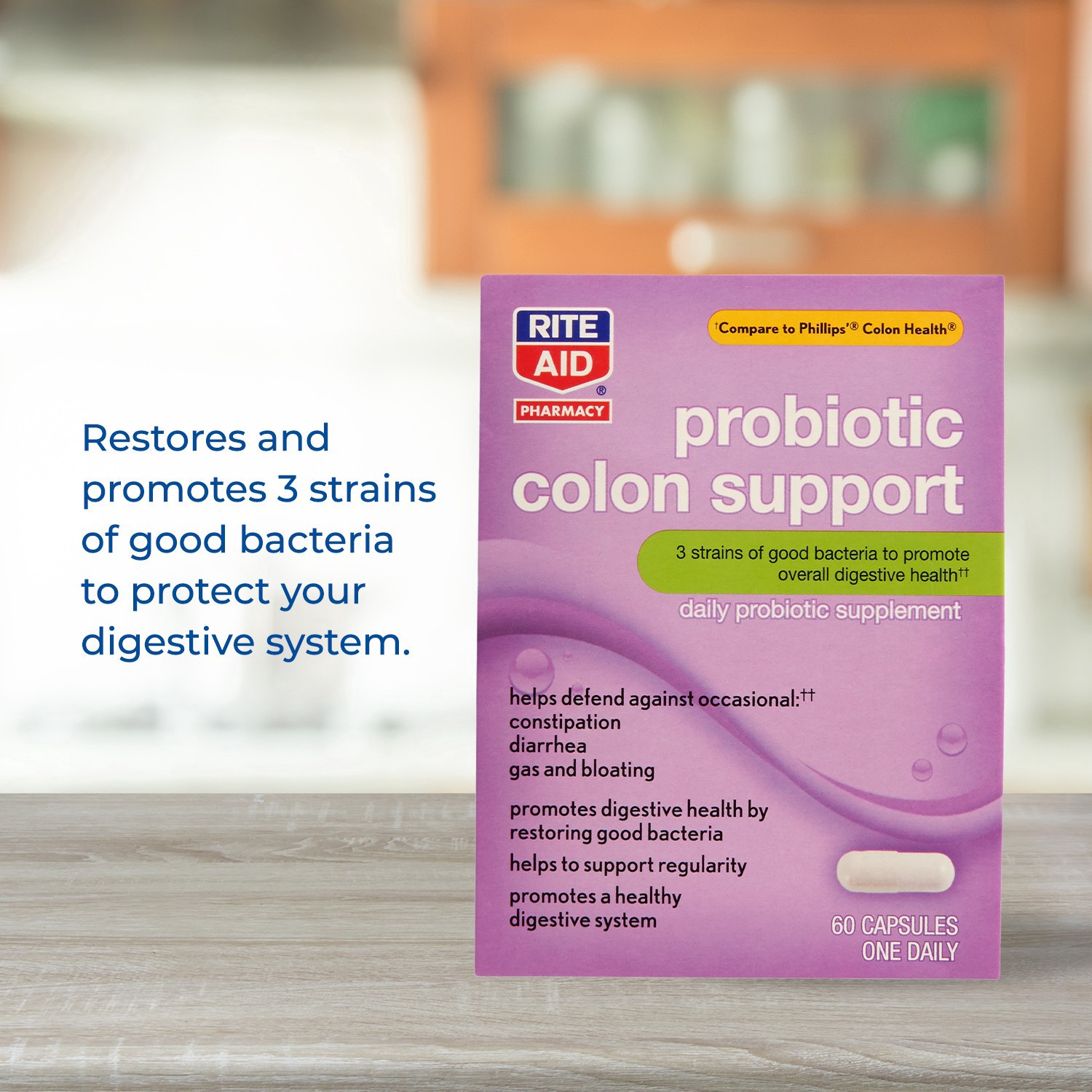 slide 4 of 4, Rite Aid Ra Probiotic Colon Cap, 60 ct