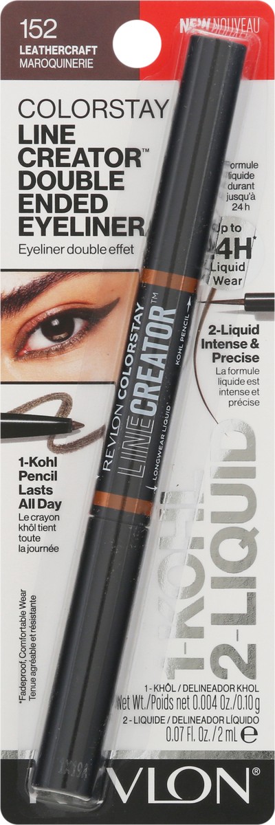 slide 6 of 12, ColorStay Line Creator 152 Leathercraft Double Ended Eyeliner 1 ea, 1 ct