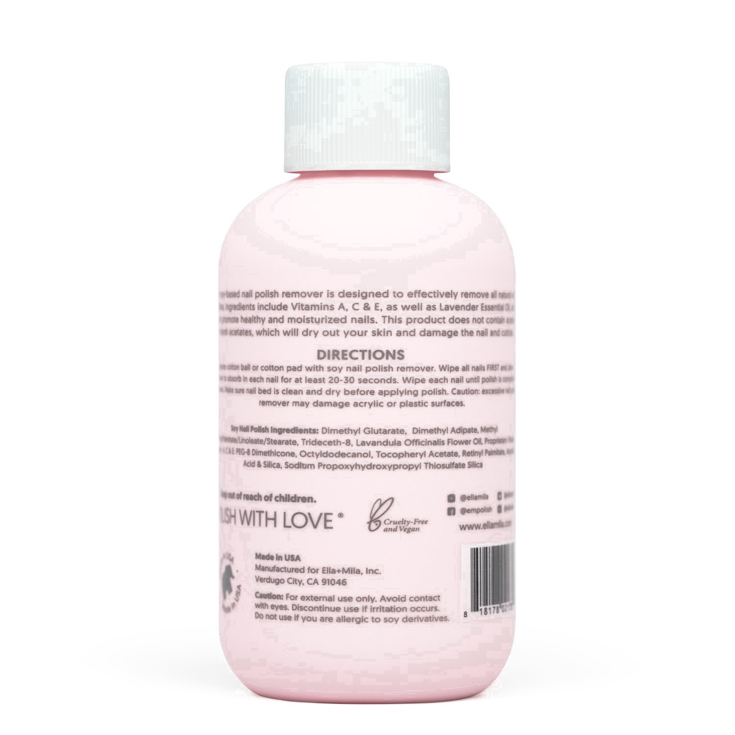 slide 7 of 13, ella+mila Soy Nail Polish Remover - Lavender - 4 fl oz, 4 fl oz