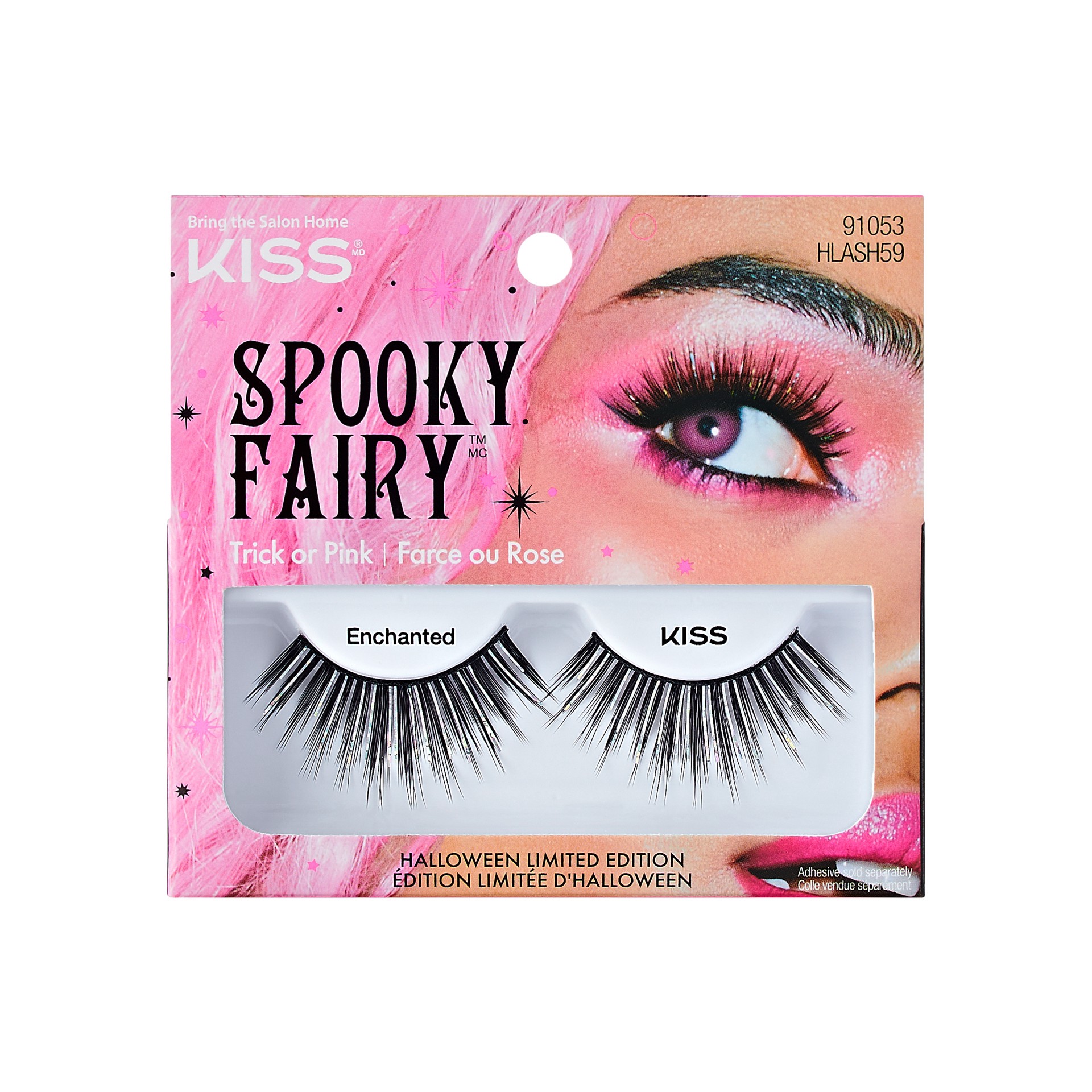 slide 1 of 5, KISS Halloween Limited Edition Spooky Fairy False Eyelashes, 1 Pair - Enchanted, 1 ct