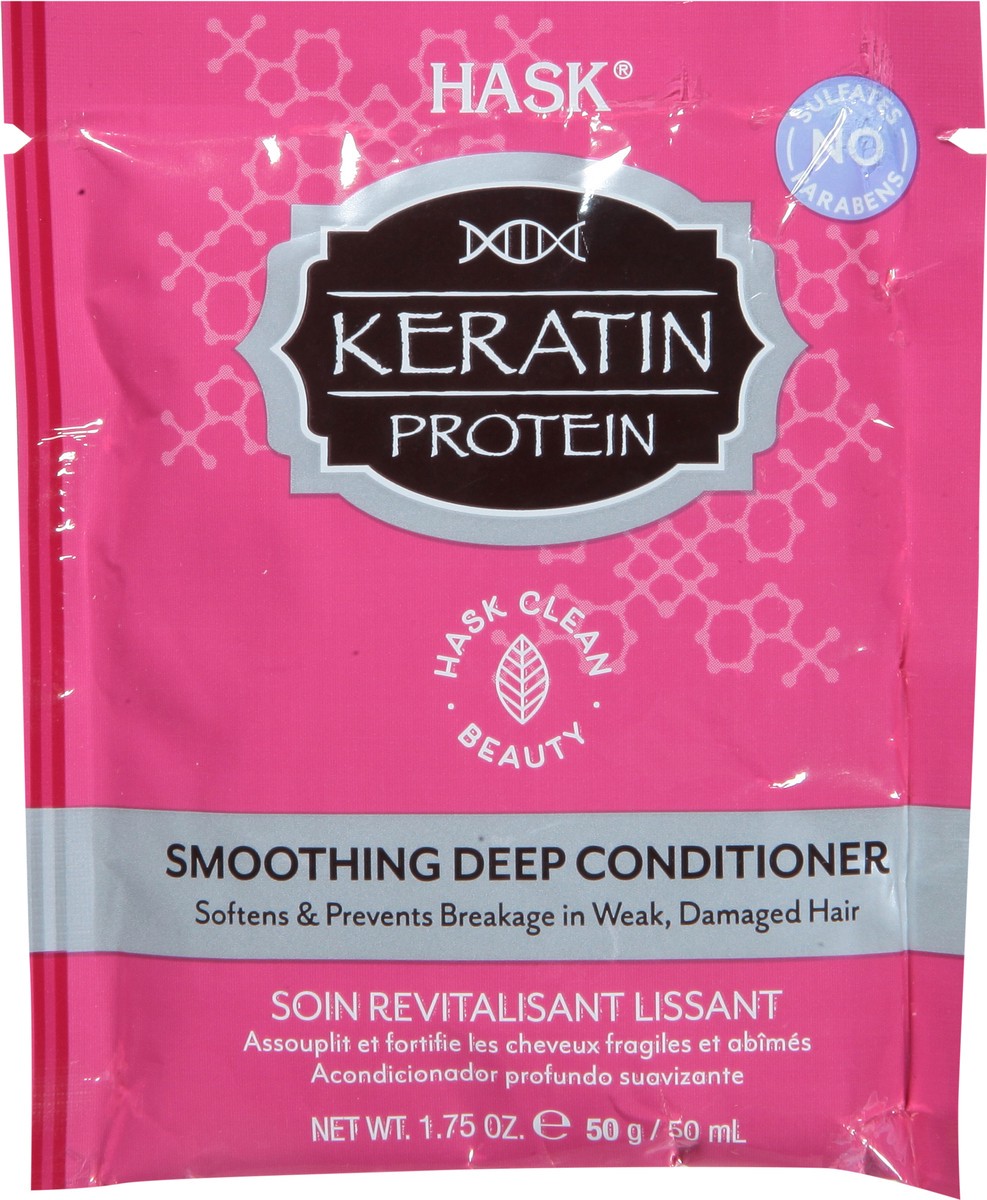 slide 6 of 9, Hask Keratin Protein Smoothing Deep Conditioner 1.75 oz, 1.75 oz