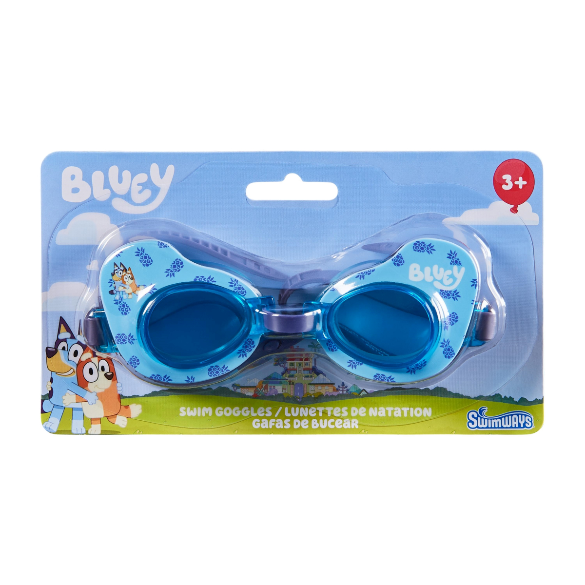 slide 2 of 7, Swimways Swim Goggle Assortment - Ariel, Spidey, Chase, Minnie, Bluey, 1 ct