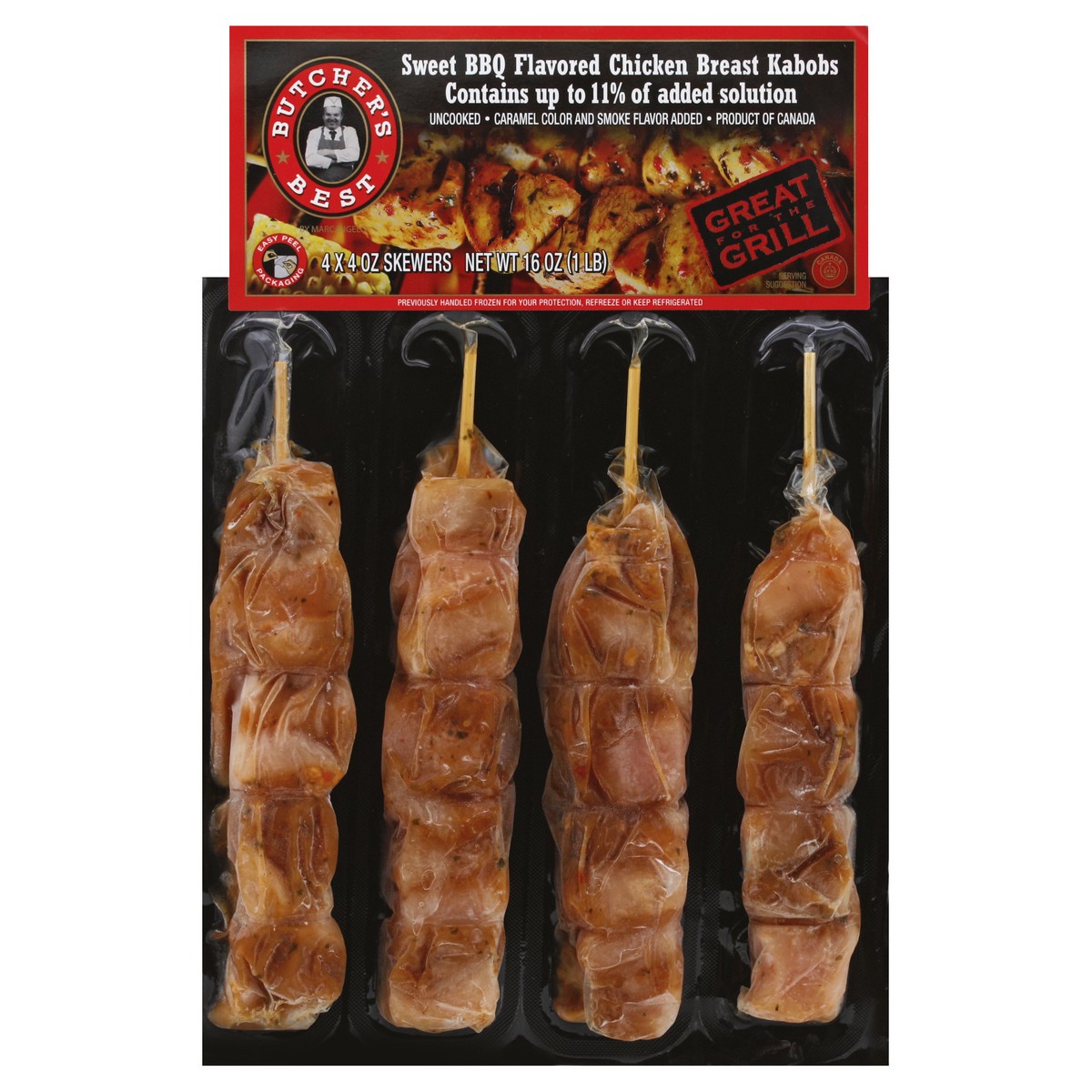 slide 3 of 3, Butcher's Best Kabobs 4 ea, 16 oz