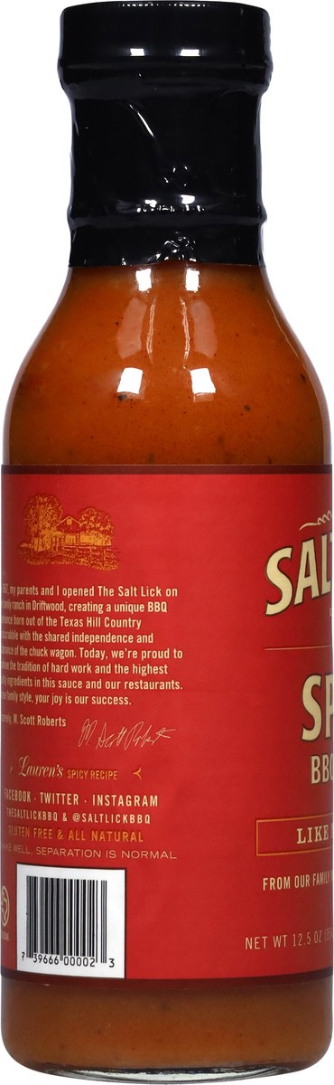 slide 11 of 15, The Salt Lick Spicy BBQ Sauce 12.5 oz, 12.5 oz