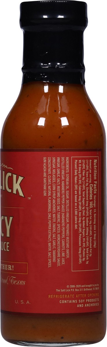 slide 4 of 15, The Salt Lick Spicy BBQ Sauce 12.5 oz, 12.5 oz