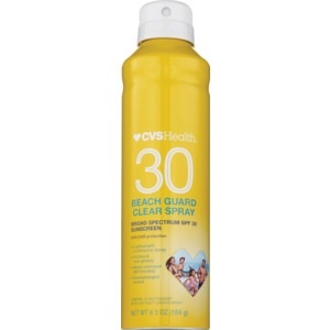 slide 1 of 1, CVS Health Beach Guard Clear Sunscreen Spray Spf 30, 6.5 oz