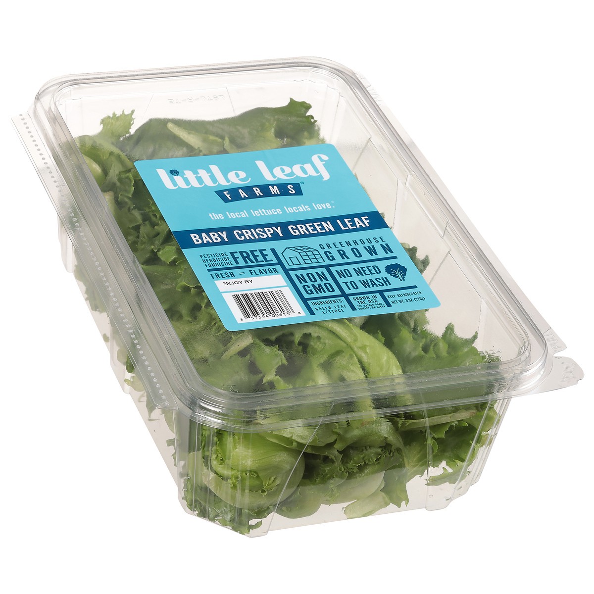 slide 7 of 10, Little Leaf Farms Green Leaf Baby Crispy Lettuce 8 oz, 8 oz