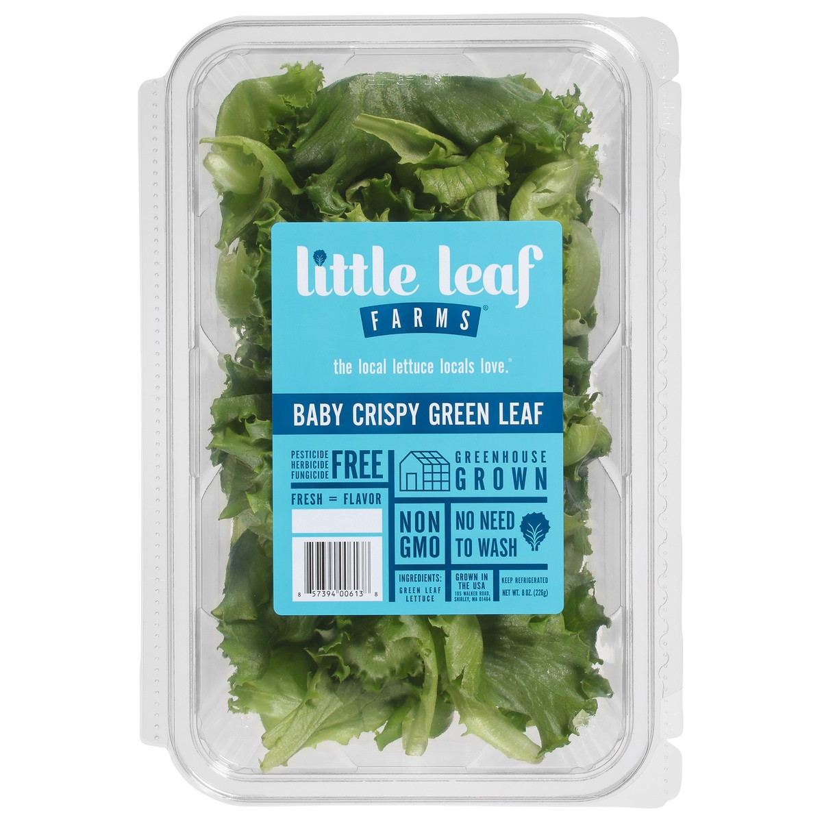 slide 1 of 10, Little Leaf Farms Green Leaf Baby Crispy Lettuce 8 oz, 8 oz