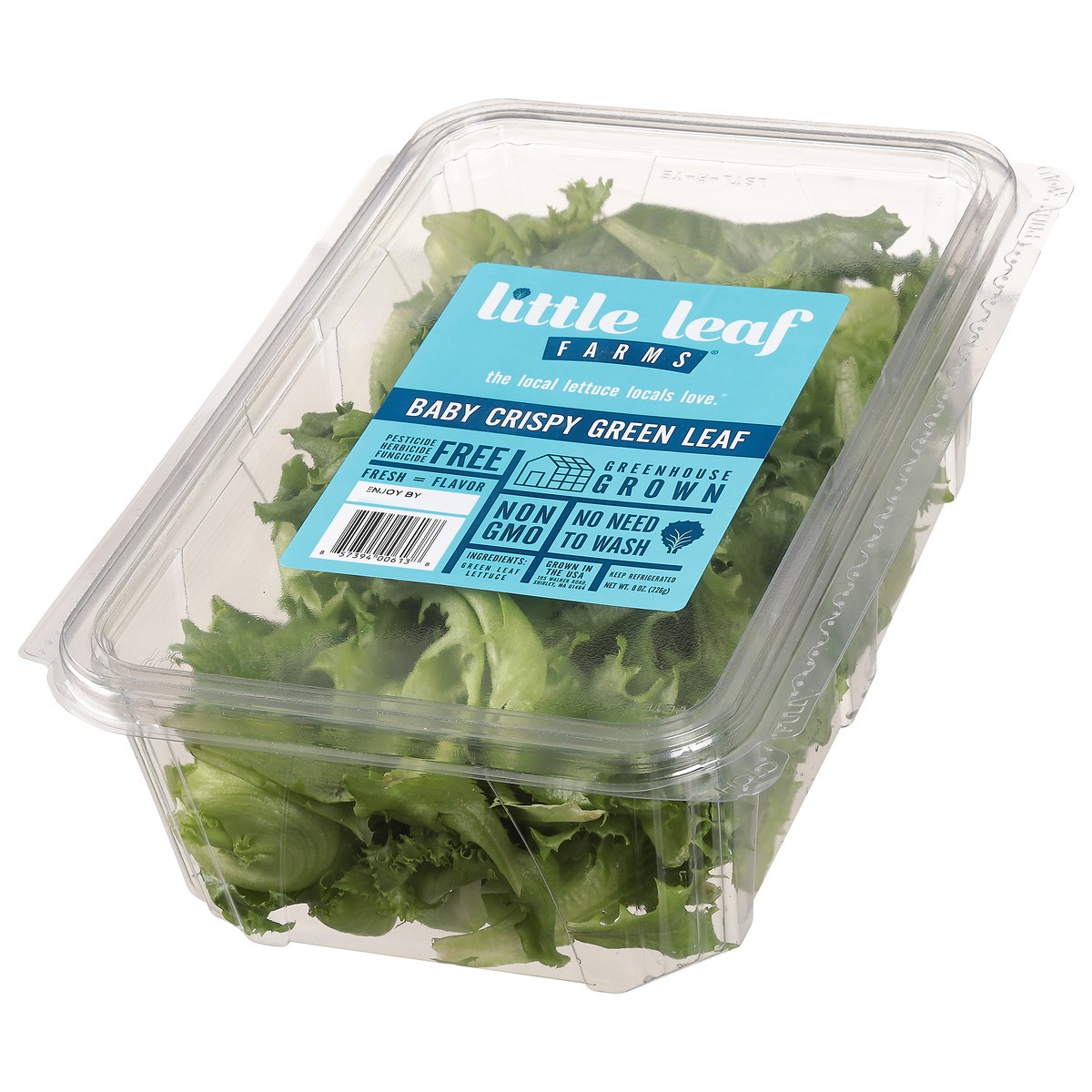 slide 3 of 10, Little Leaf Farms Green Leaf Baby Crispy Lettuce 8 oz, 8 oz