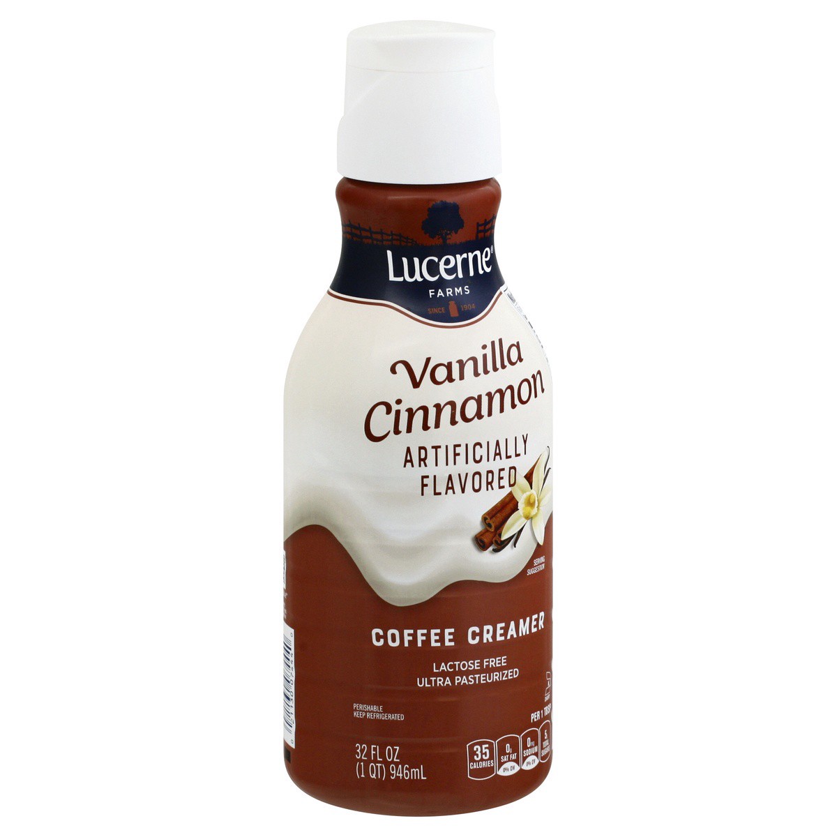 slide 4 of 9, Lucerne Coffee Creamer Cinnamon Vanilla - 32 Fl. Oz., 32 oz