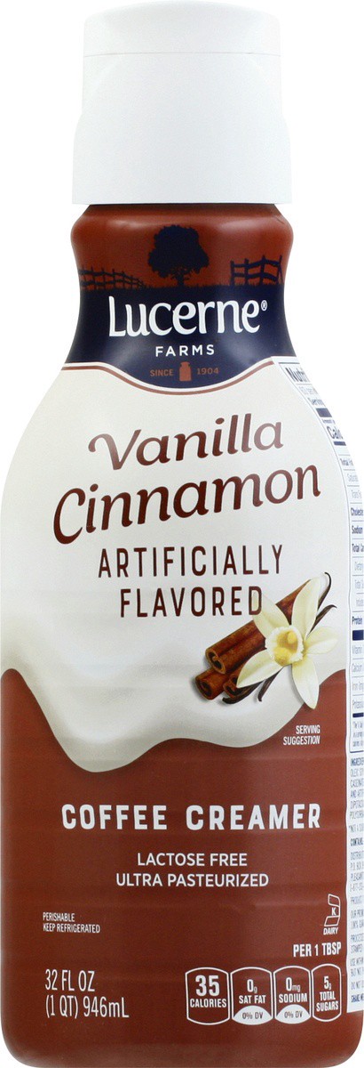 slide 8 of 9, Lucerne Coffee Creamer Cinnamon Vanilla - 32 Fl. Oz., 32 oz