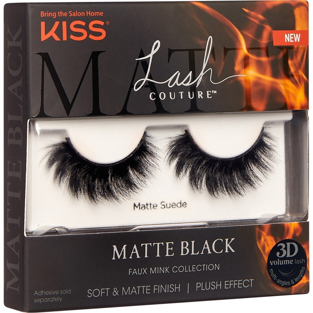 slide 4 of 6, KISS Products Halloween 3D Matte Eyelashes - Matte Suede - 1 Pair, 1 ct