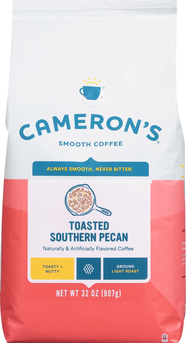 slide 3 of 9, Cameron's Light Roast Ground Smooth Toasted Southern Pecan Coffee 32 oz, 32 oz