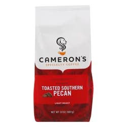 Cameron's Coffee Ground, Light Roast, Toasted Southern Pecan, 32 oz
