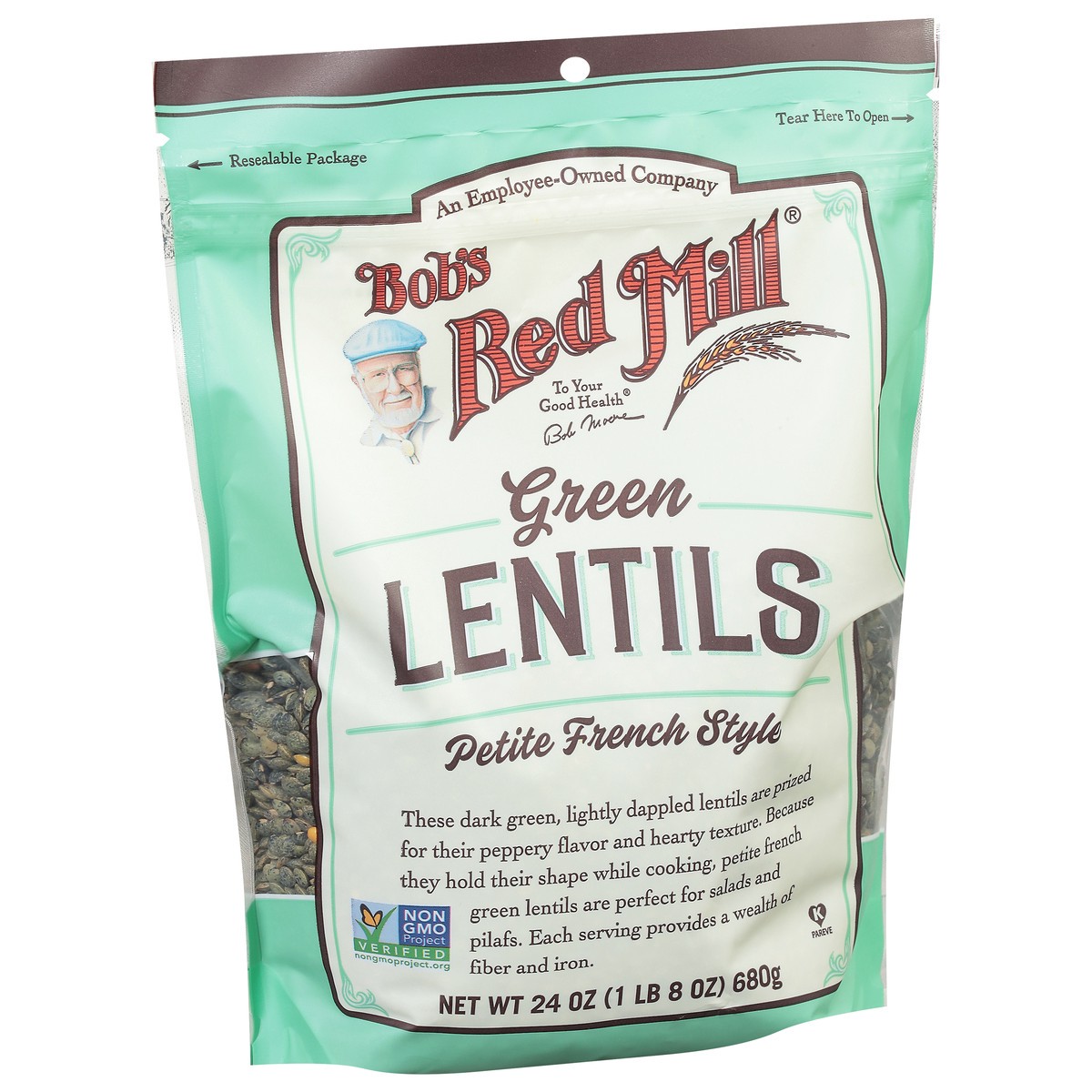 slide 2 of 9, Bob's Red Mill French Style Green Lentils Petite 24 oz, 24 oz