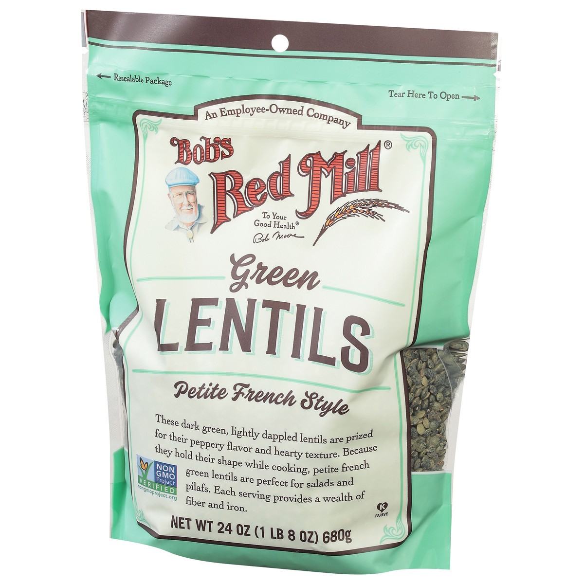 slide 3 of 9, Bob's Red Mill French Style Green Lentils Petite 24 oz, 24 oz