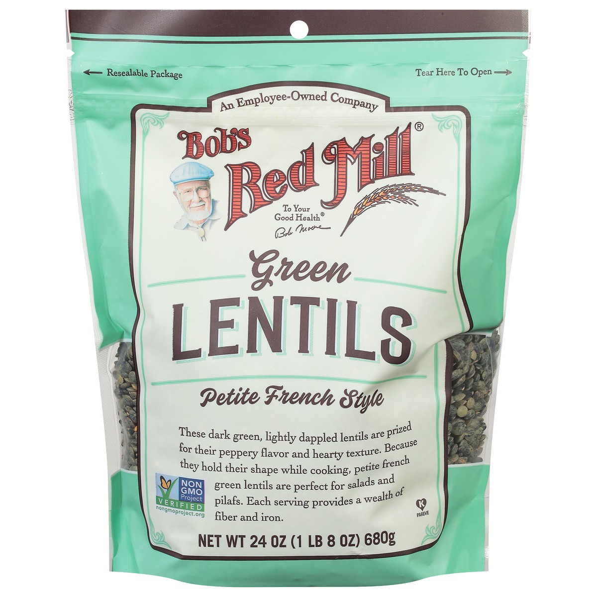 slide 1 of 9, Bob's Red Mill French Style Green Lentils Petite 24 oz, 24 oz