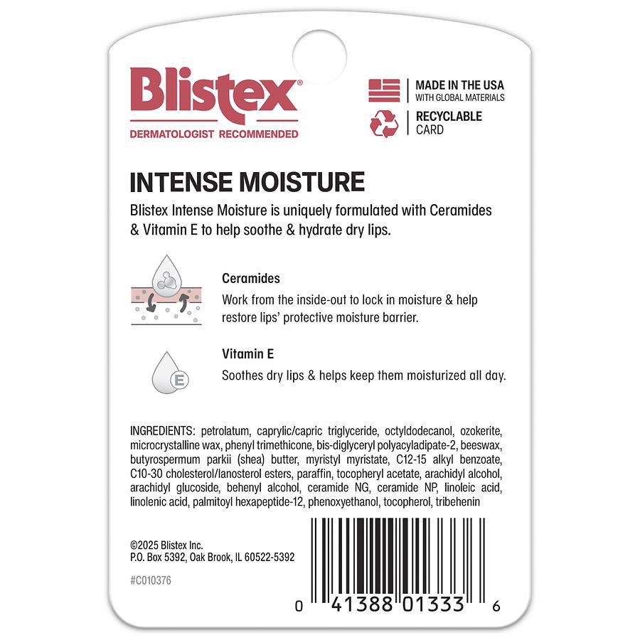 slide 2 of 3, Blistex Intense Moisture, 0.13 oz