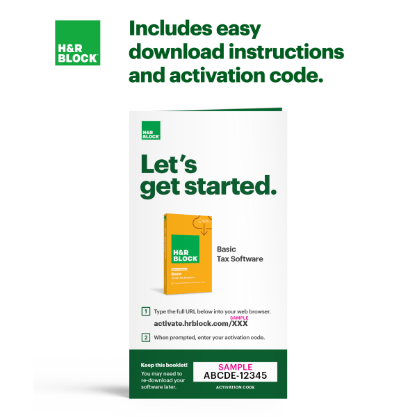 slide 3 of 4, H&R Block Tax Software Basic 2024, 1 ct