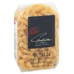 Gustare Vita Organic Traditional Bronze Cut Macaroni Product, Fusilli - 16 oz
