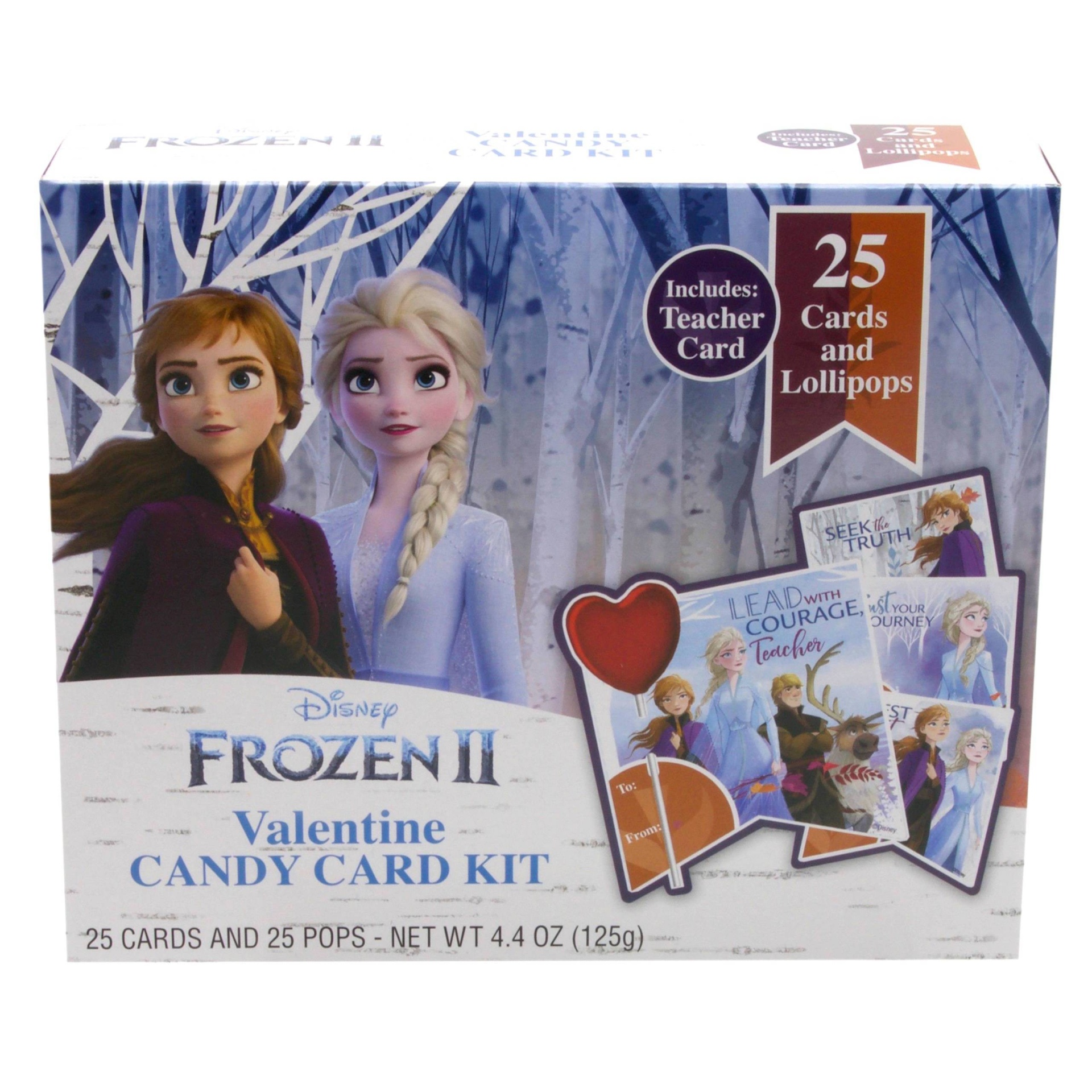 slide 1 of 1, Frankford Disney's Frozen 2 Valentine Candy Card Kit, 4.4 oz