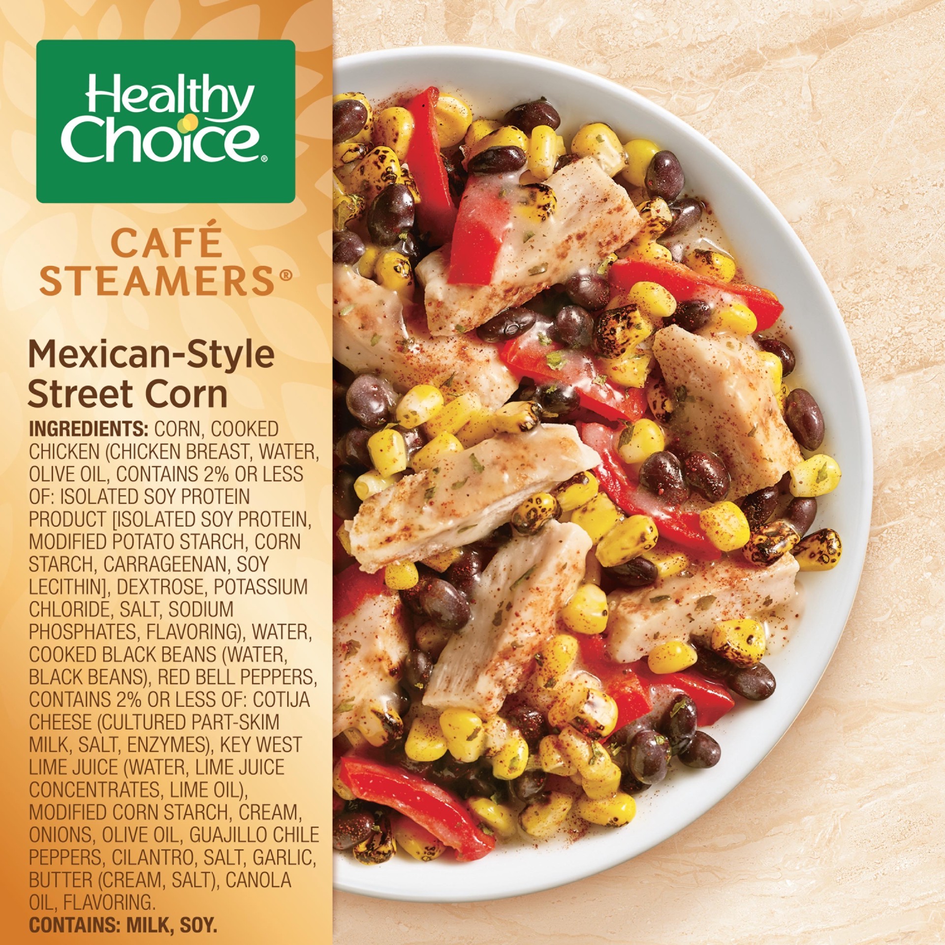 slide 5 of 5, Healthy Choice Cafe Steamers Mexican-Style Street Corn 9.25 oz, 9.25 oz