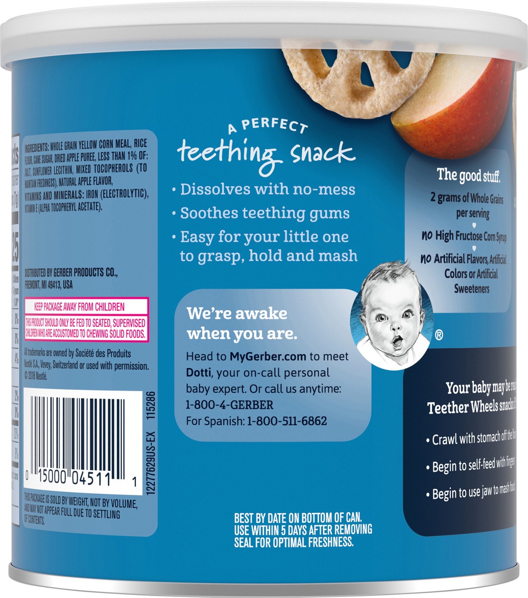 slide 5 of 9, Gerber Apple Harvest Teether Wheels, 1.48 oz