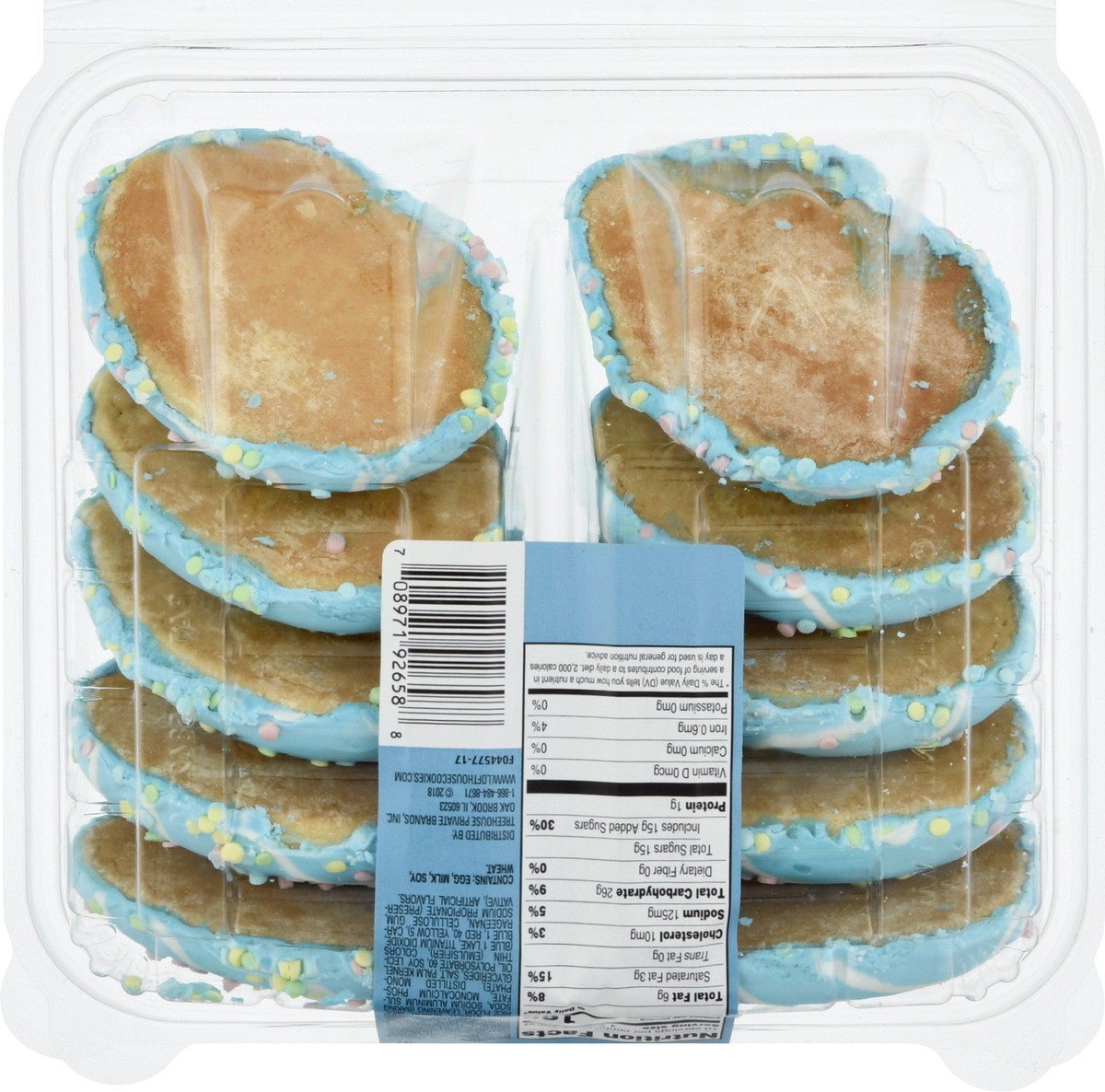 slide 4 of 9, Lofthouse Blue Egg Sugar Cookies, 13.8 oz