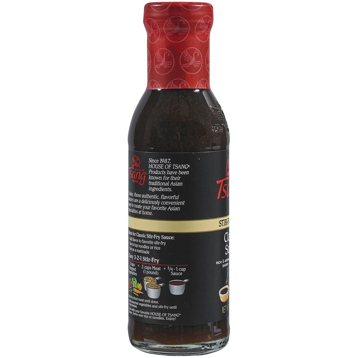 slide 6 of 7, House of Tsang Classic Stir-Fry Sauce 11.5 oz. Bottle, 11.5 oz