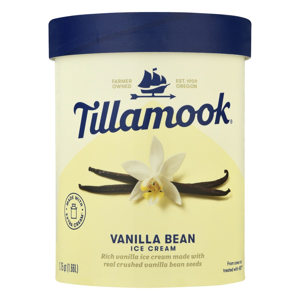 slide 1 of 9, Tillamook Vanilla Bean Ice Cream 1.75 qt, 1.75 qt