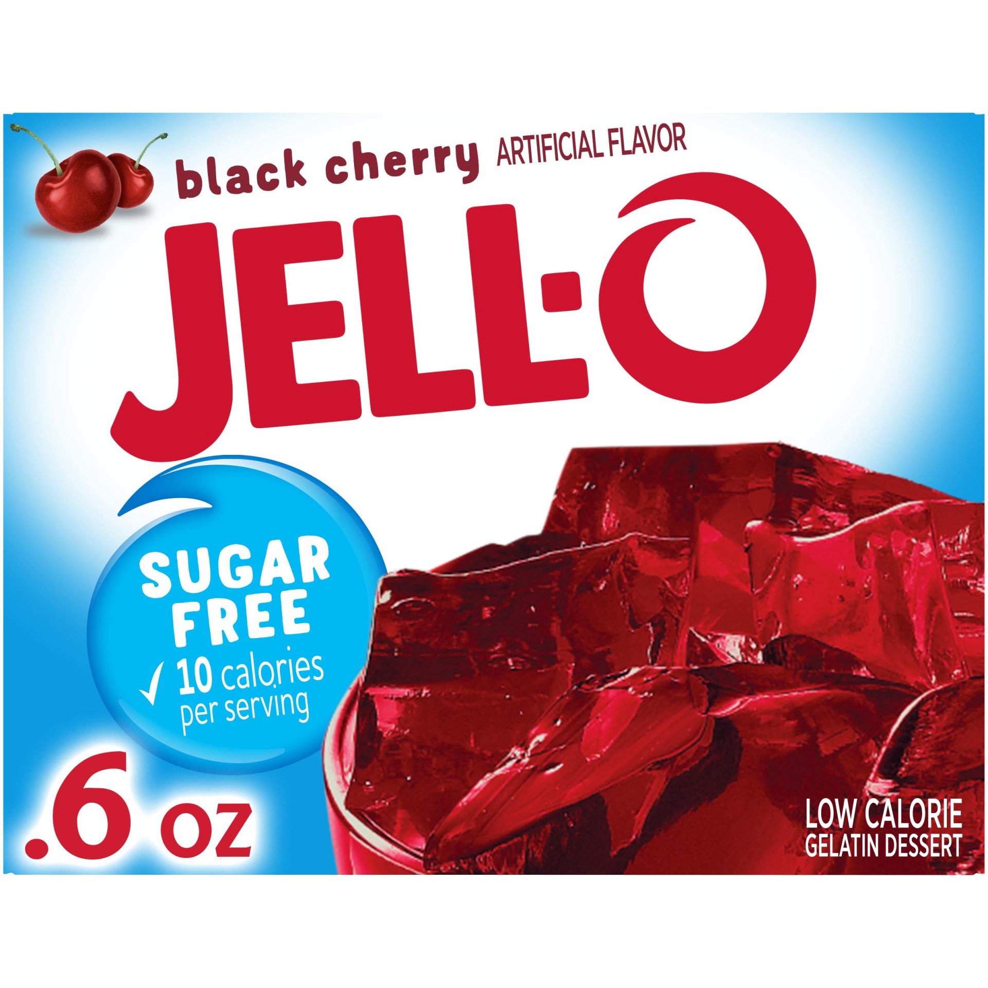 slide 1 of 5, Jell-O Sugar Free Black Cherry Gelatin, 