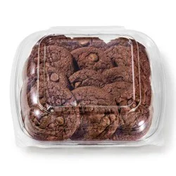 Hy-Vee Bakery Fresh Homestyle Brownie Cookies With Ghirardelli Chocolate Chips 12ct
