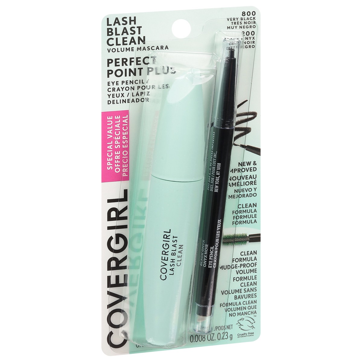 slide 13 of 13, Covergirl Clean Formula Volume Mascara & Eye Pencil 1 ea, 13.10 mL