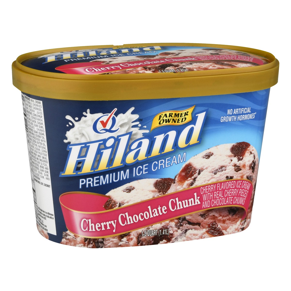 slide 13 of 13, Hiland Dairy Premium Cherry Chocolate Chunk Ice Cream 1.5 qt, 1.5 qt