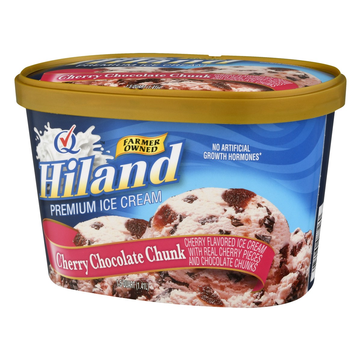 slide 10 of 13, Hiland Dairy Premium Cherry Chocolate Chunk Ice Cream 1.5 qt, 1.5 qt